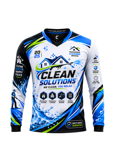 Custom cleaning business sublimation jersey