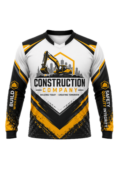 Custom Construction Company Sublimation Jersey